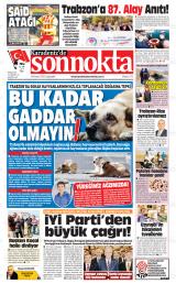 KARADENİZ'DE SONNOKTA