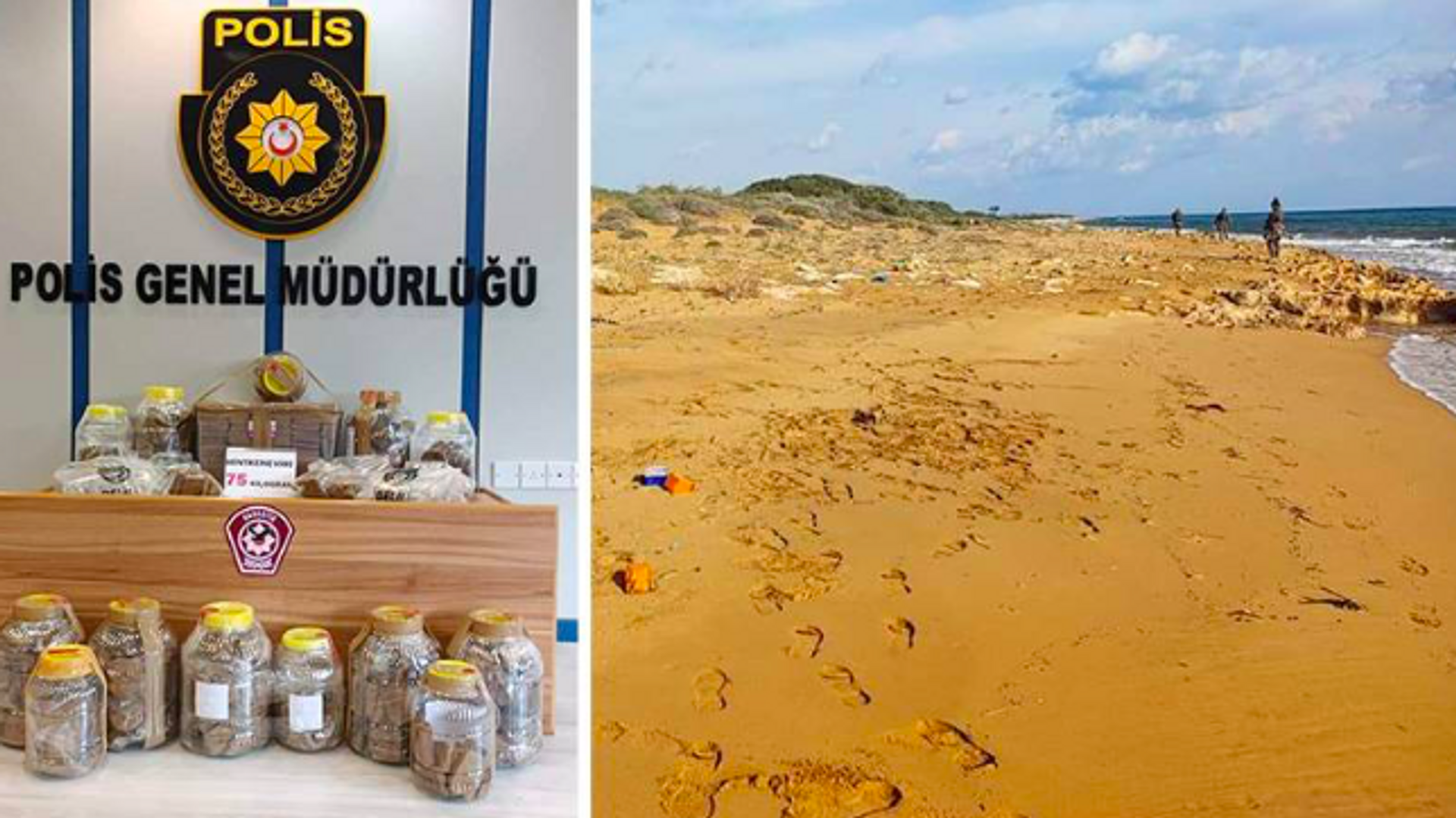 Kıbrıs kıyılarına uyuşturucu paketleri vurdu