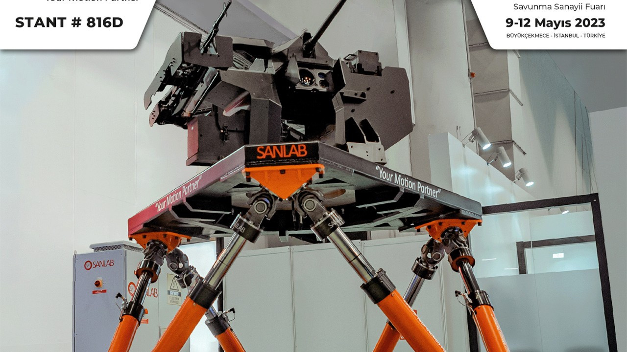 SANLAB, IDEF 2023’te 6 Eksenli Hareket Platformu’nu tanıtacak