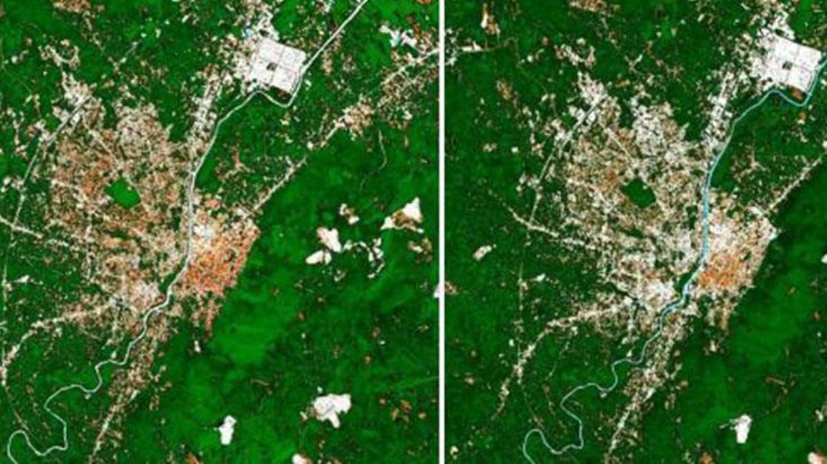 Antakya’daki büyük yıkım uydu fotoğrafına yansıdı