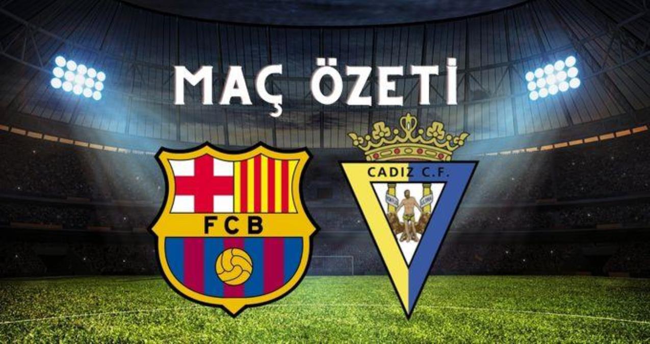 Barcelona maç özeti! (VİDEO) Barcelona maçı özeti izle! Barcelona Cadiz maçı kaç kaç bitti?