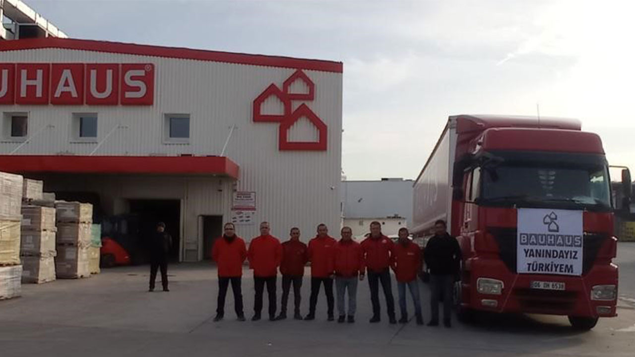 Bauhaus Türkiye ve Almanya, yardım malzemelerini deprem bölgesine ulaştırıyor