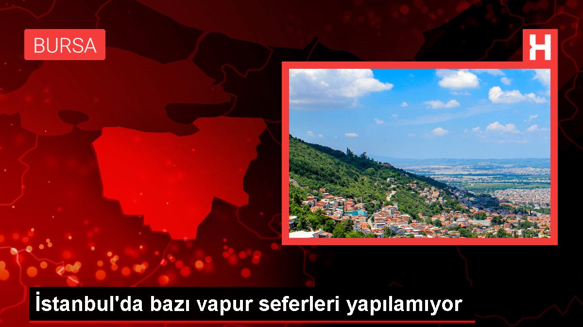 İstanbul’da bazı vapur seferleri yapılamıyor