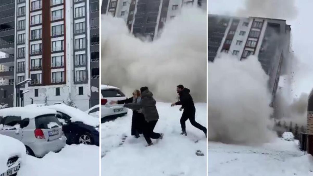 Malatya’da 6 ay önce inşa edilen bina deprem sırasında yerle bir oldu