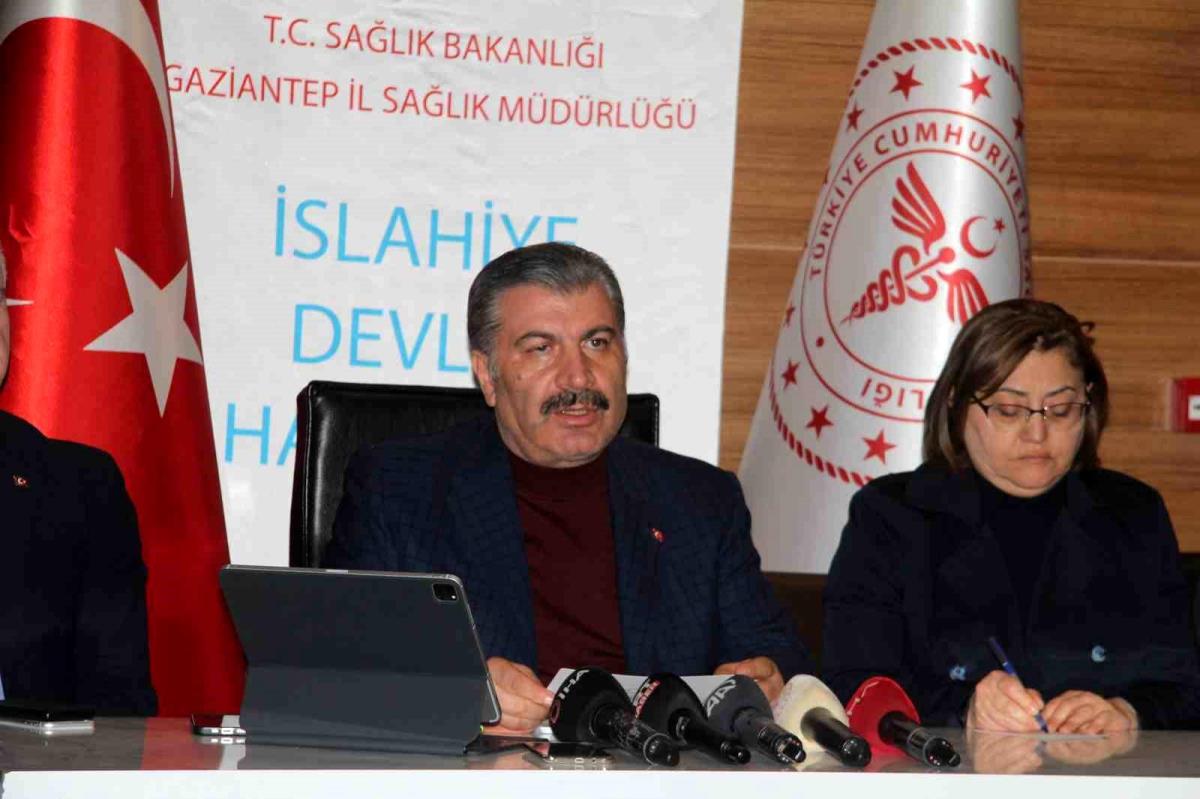 Sağlık Bakanı Koca, İslahiye Devlet Hastanesi’nde açıklama yaptı Açıklaması