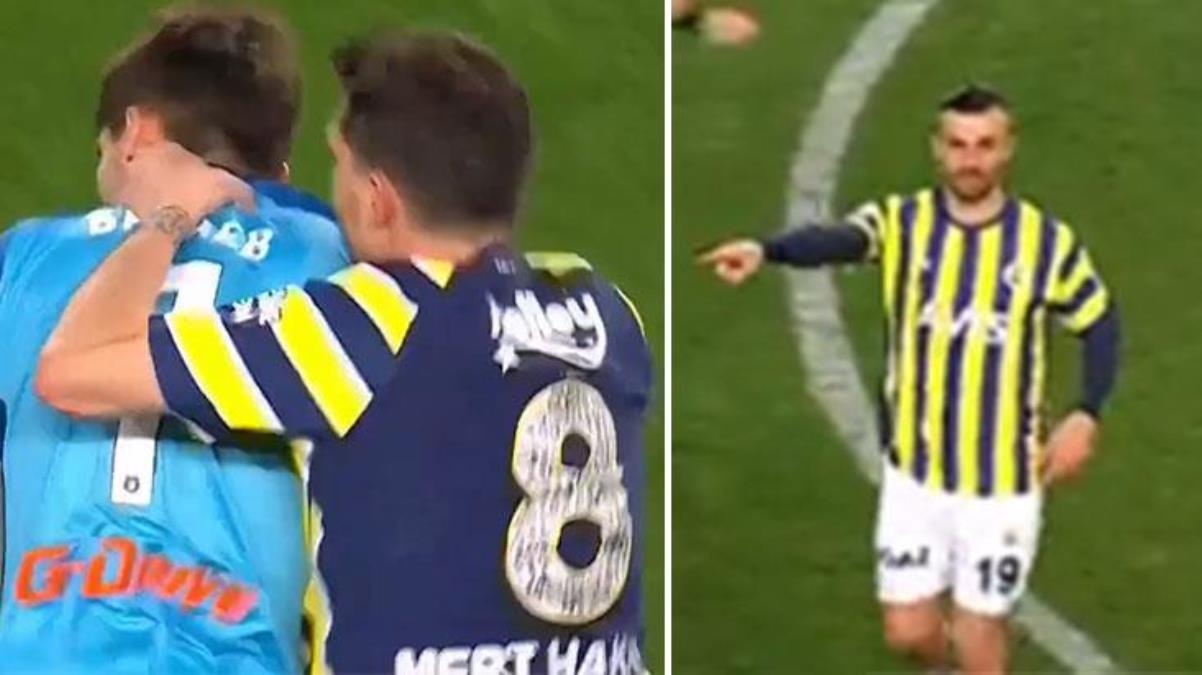 Depremzedeler için düzenlenen maçta oldu! Serdar “Çıkarın” dedi, Mert Hakan ensesine yapıştı