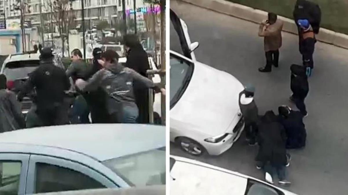 İstanbul’da silahlı iki grubun kavgası kamerada! Sivil polis silah çekerek ayırdı
