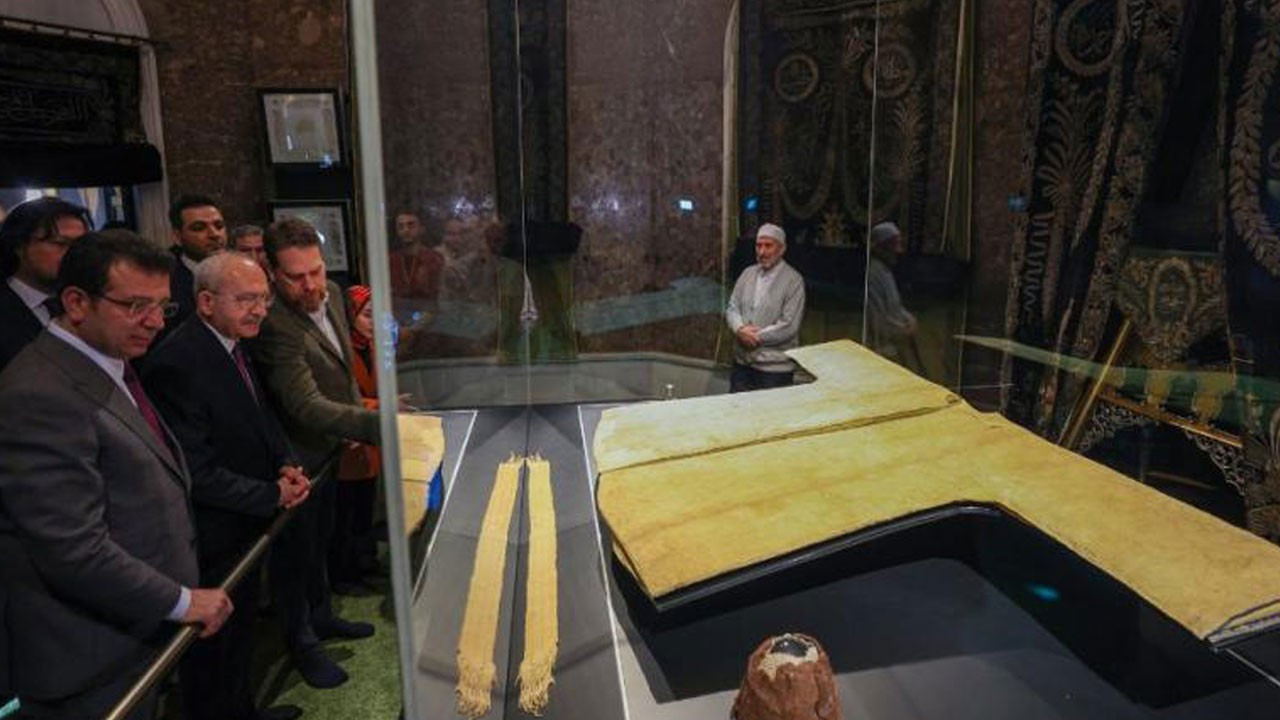 Kılıçdaroğlu ile İmamoğlu’ndan Hırka-i Şerif’i ziyaret