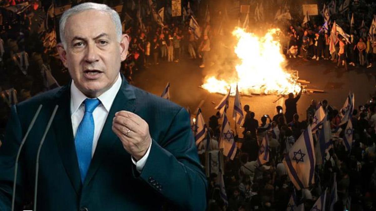 Sokakların yangın yerine döndüğü İsrail Meclisi, tartışmalı yargı reformu için oylama yapmama kararı alındı