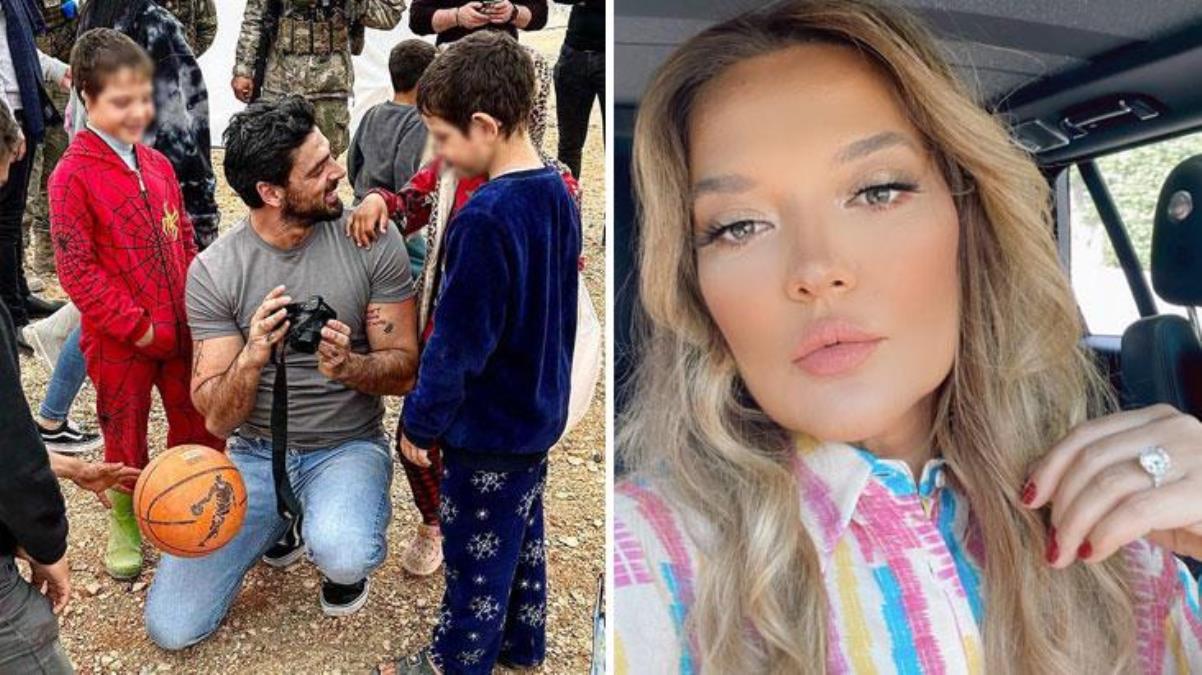 Ünlü oyuncu Michele Morrone Hatay’a gitti, Demet Akalın’dan yorum gecikmedi