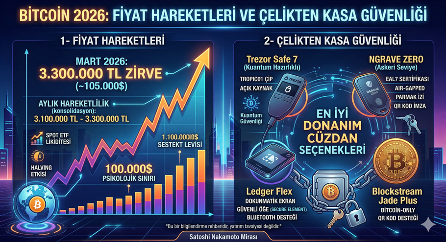 Bitcoin 2026: Fiyat Hareketleri ve Güvenli Saklama Yöntemleri